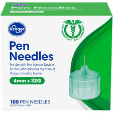 Insulin pen  needles 4mm [32g 100's]