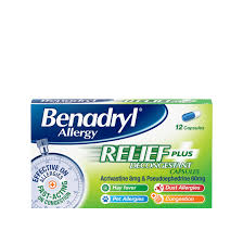 BENADRYL ALLERGY RELIEF+DECONGESTANT TAB