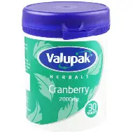 VALUPAK CRABERRY TABS