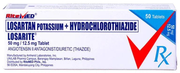 LOSARTAN/HYDROCHLOROTHIAZIDE 50MG/12.5MG