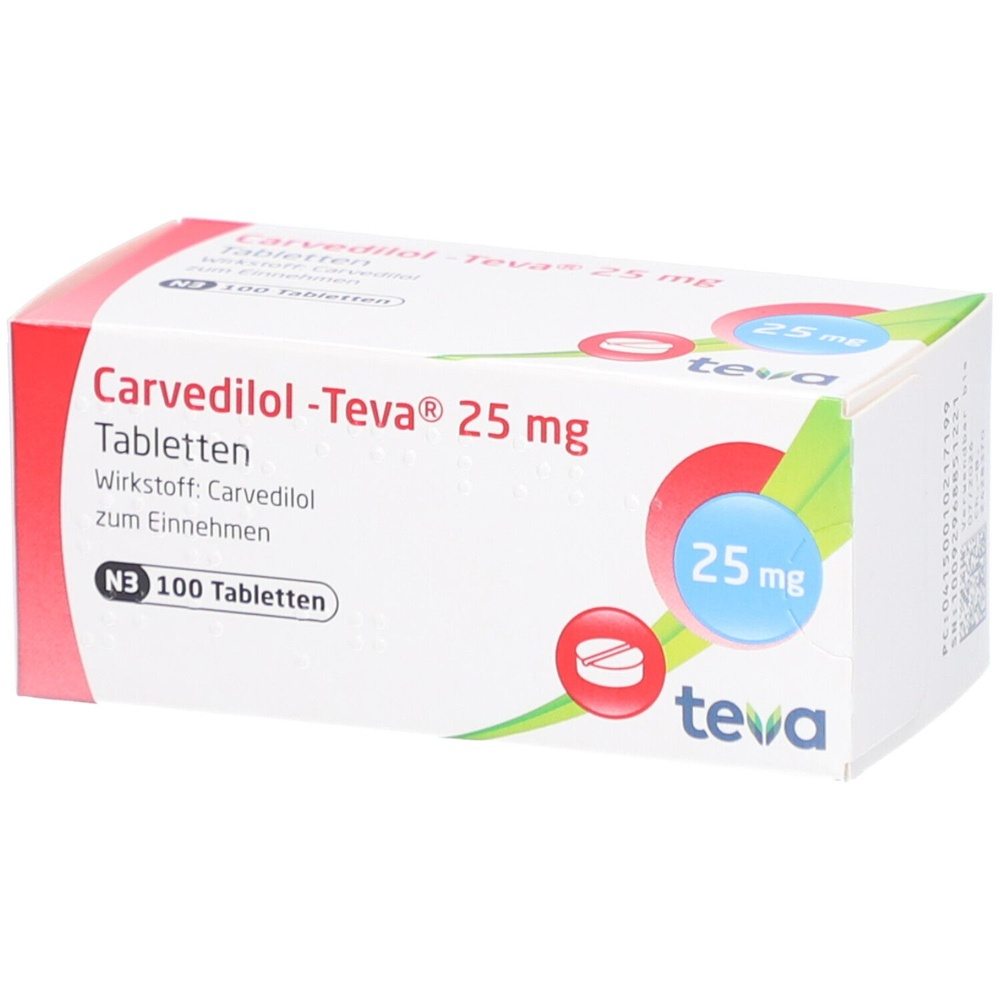 CARVEDILOL 25mg TEVA