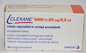 CLEXANE 6000IU/0.6ML