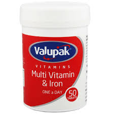 VALUPAK MULTIVITAMIN + IRON 50S