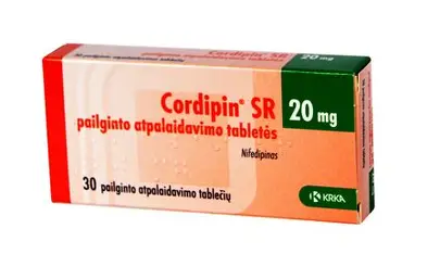 CORDIPIN 20MG TAB RETARD