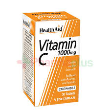 HEALTHAID VIT C CHEWABLE 1G