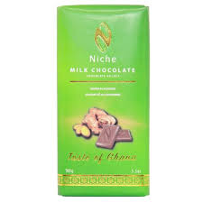 NICHE CHOCOLATE 62.5G(GINGER,MILK,COCONUT,COFFEE,STRAW,ORANGE)