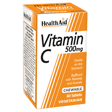HEALTHAID VIT C CHEWABLE 500MG
