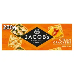 CREAM CRACKERS (JACOBS) 200G