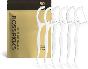 DENTAL FLOSS & PICKS (2 IN 1)