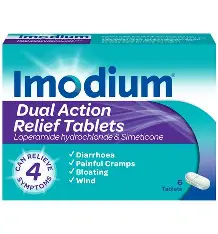 IMODIUM DUAL ACTION RELIEF TABS