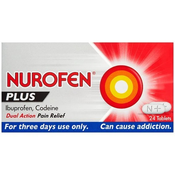 NUROFEN PLUS TABS/CAPS 24S