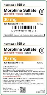 MORPHINE TABS XR 30MG