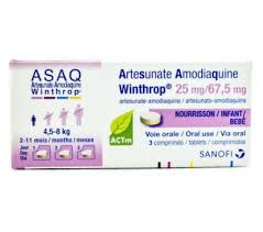 ARTESUNATE/AMODIAQUINE 25/67.5 MG (WINTHROP)