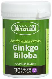 BASIC NUTRITION GINGKO BILOBA TABS