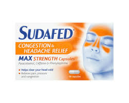 SUDAFED CONGESTION AND HEADACHE MAX CAP